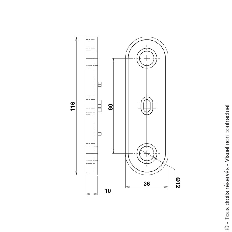 PR3094C0 - CALE ACA EPAISSEUR 10 + RAL